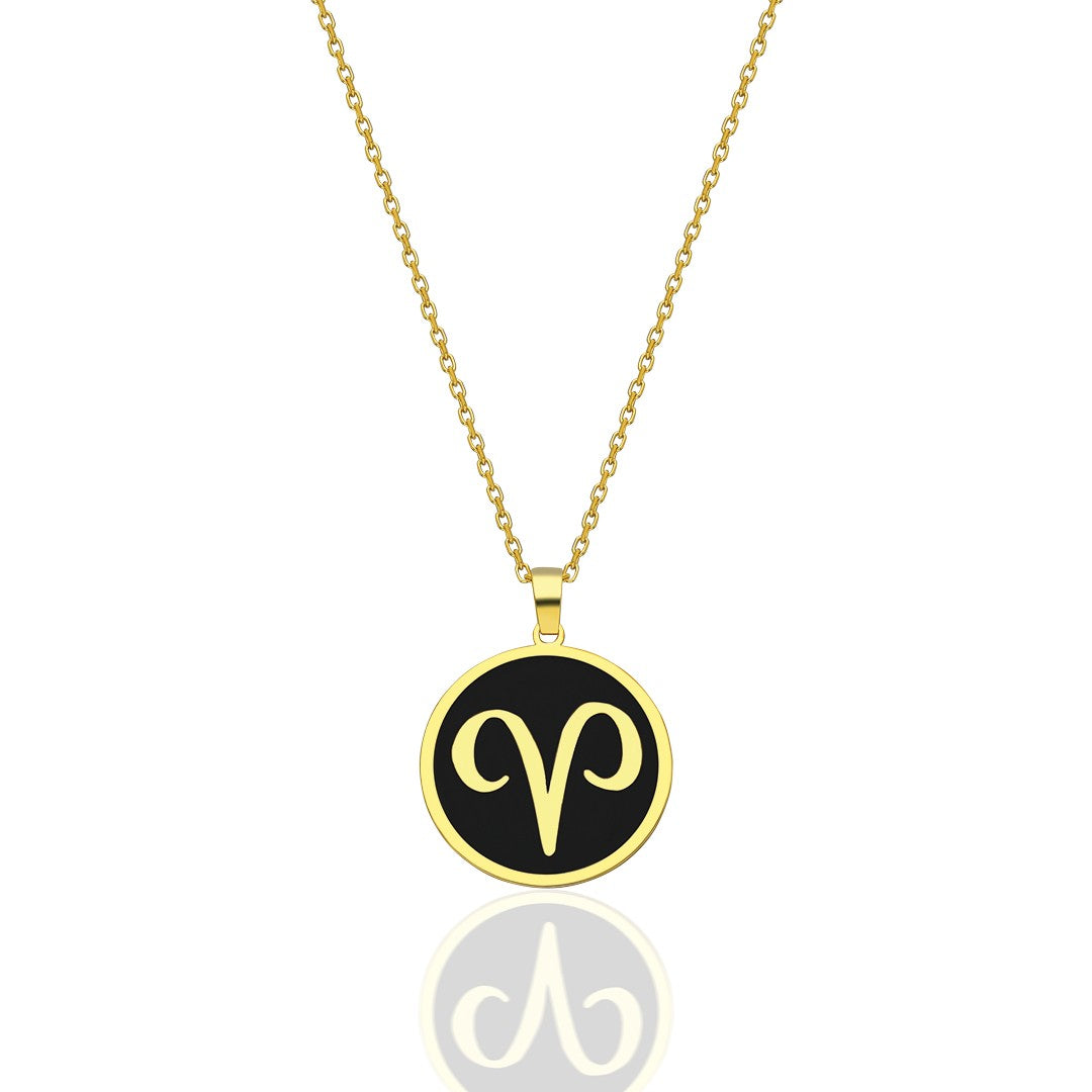 Colorful Aries Horoscope Necklace