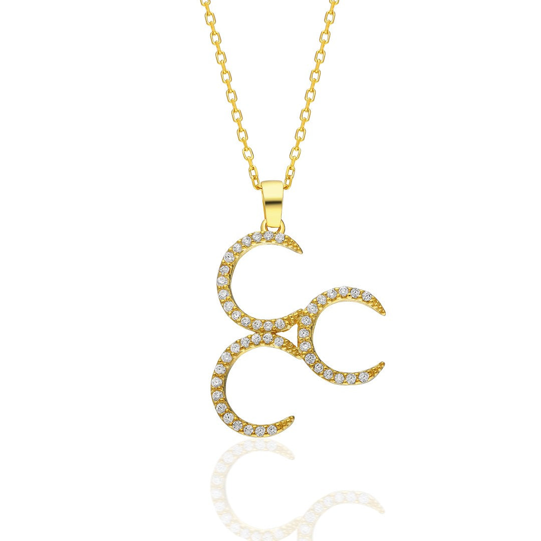 Sequential Moon Pendant