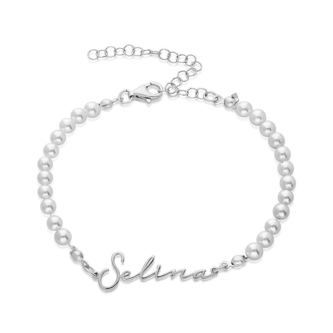 Name Bracelet - Pearl Bracelet with Name