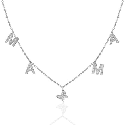 Letters - Butterfly Mother Necklace