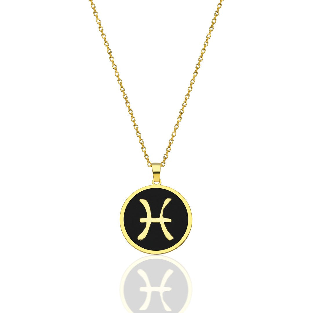 Colorful Pisces Horoscope Necklace