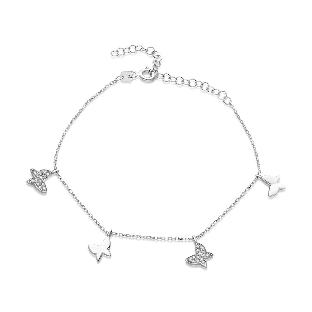 bracelet with butterfly figures