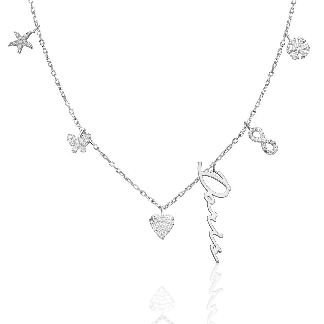 Letter Charm Signature Necklace