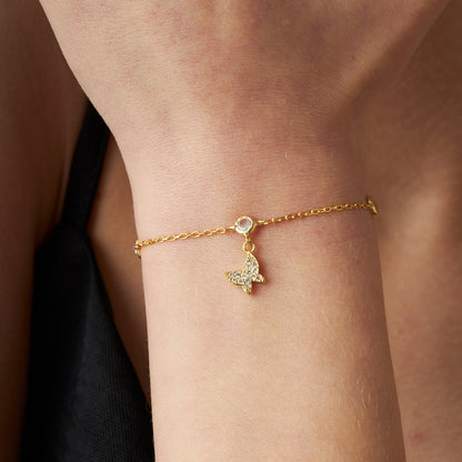 delicate butterfly bracelet