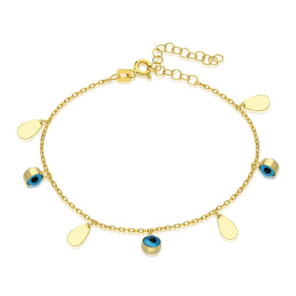 evil eye drop bracelet