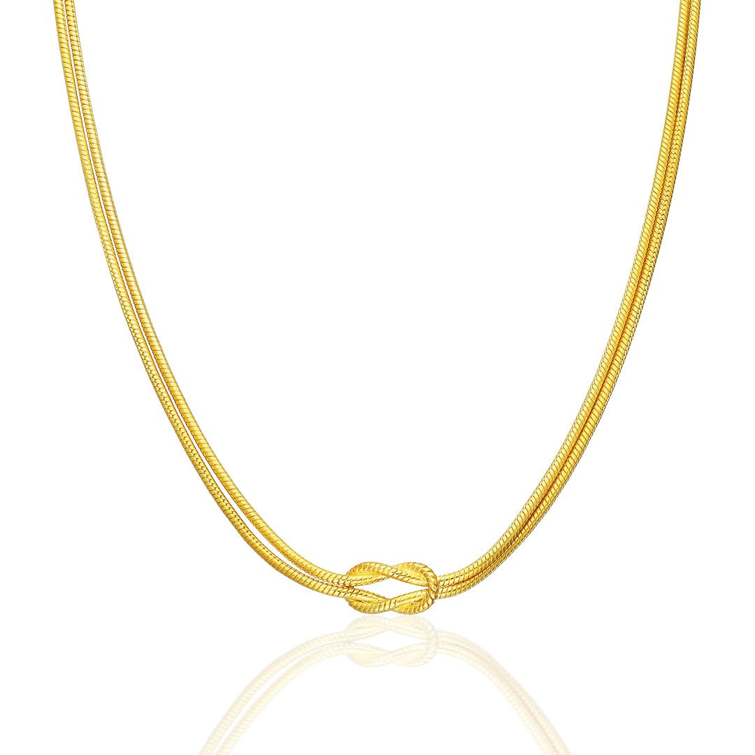 14K GOLD Knotenkette