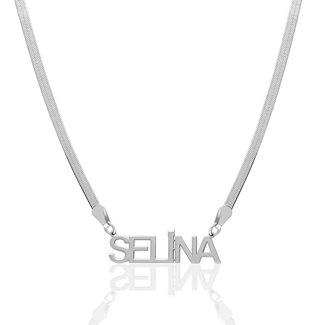 Name Necklace - Snake Chain Name Necklace