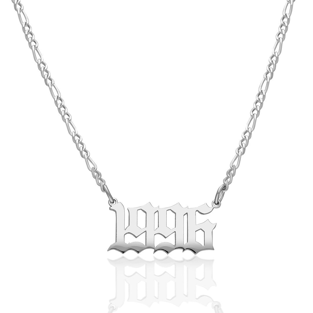 14K GOLD Birth Year Necklace