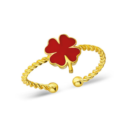 lucky clover ring