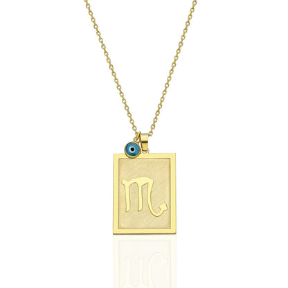 Evil Eye Scorpio Horoscope Necklace