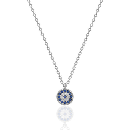 14K GOLD Mini evil eye necklace