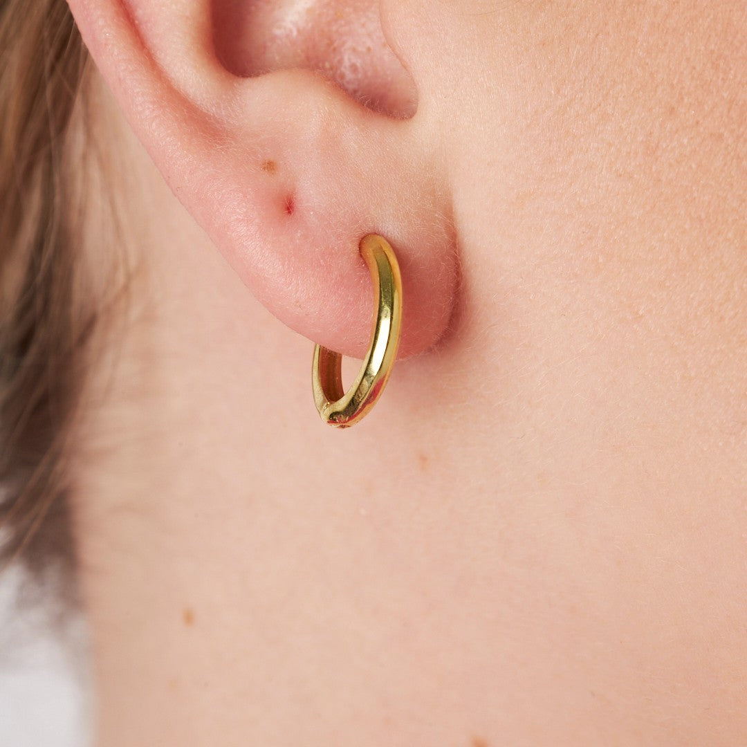 hoop earrings with stones