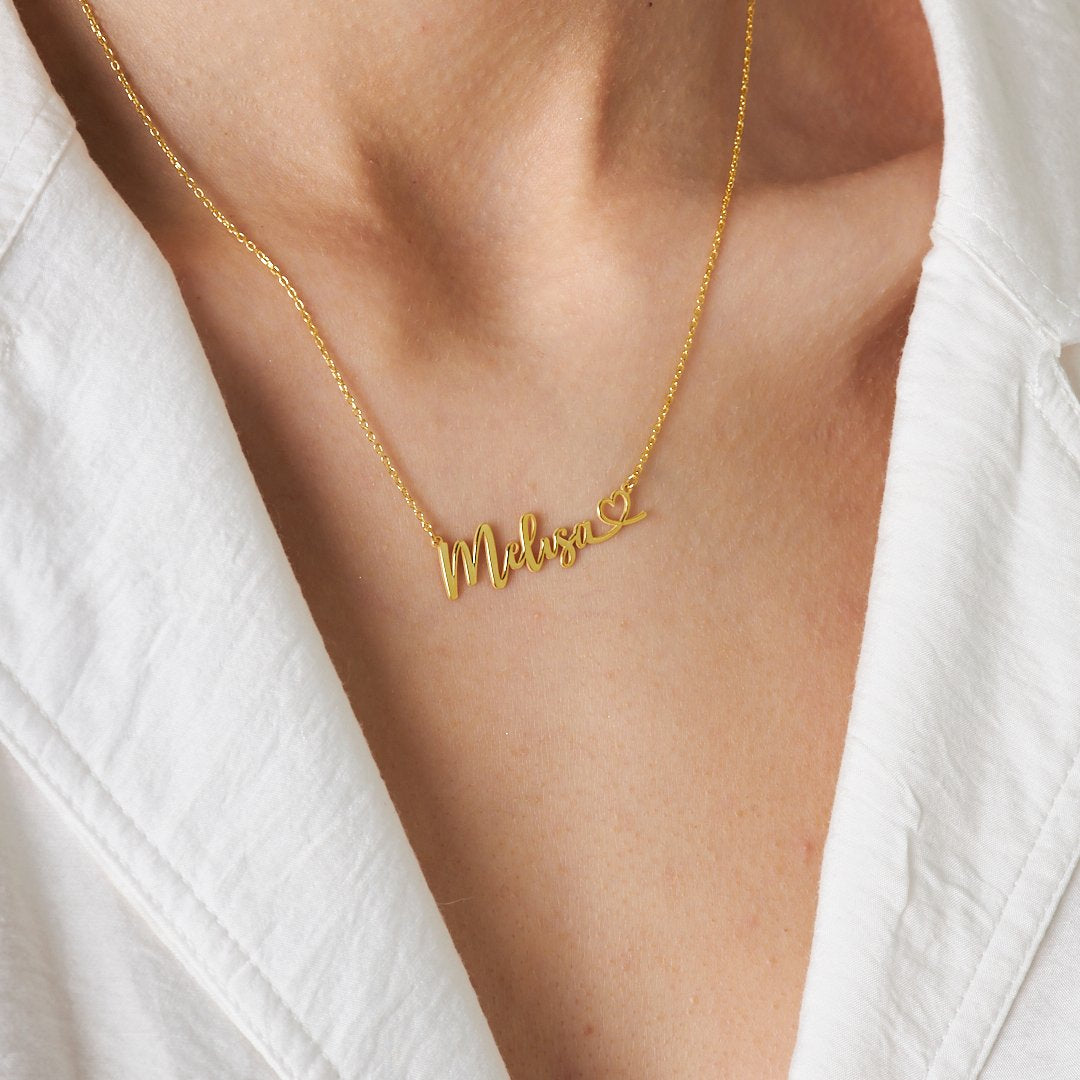 Name Necklace - Special Name Necklace with Heart