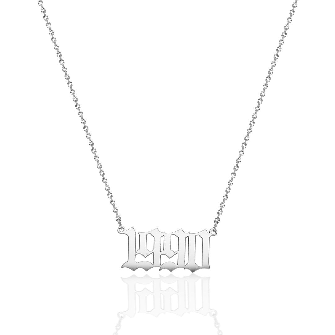 Name Necklace - Necklace with Date of Birth