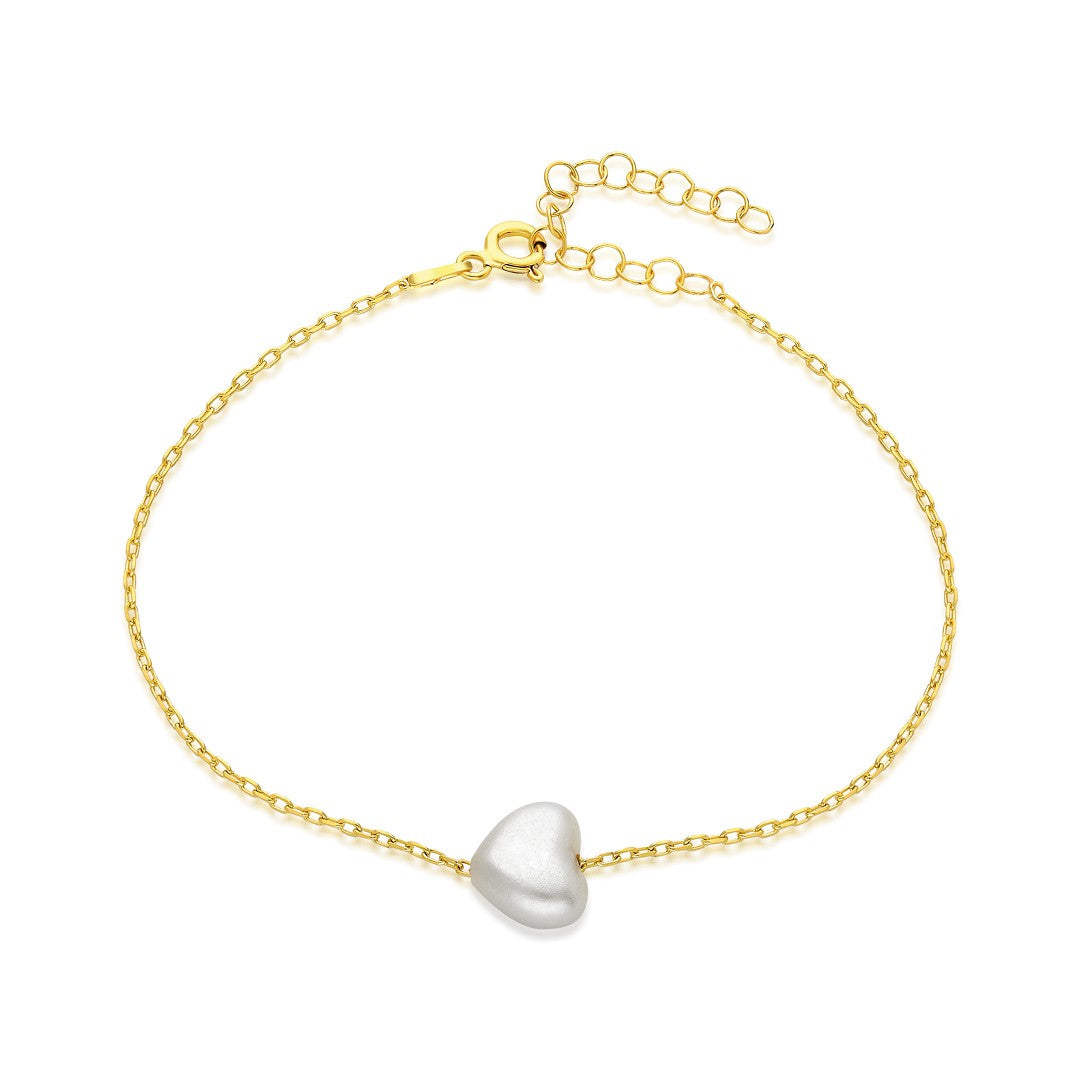 White heart bracelet