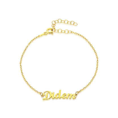 Name Bracelet - Simple Chain Bracelet Named