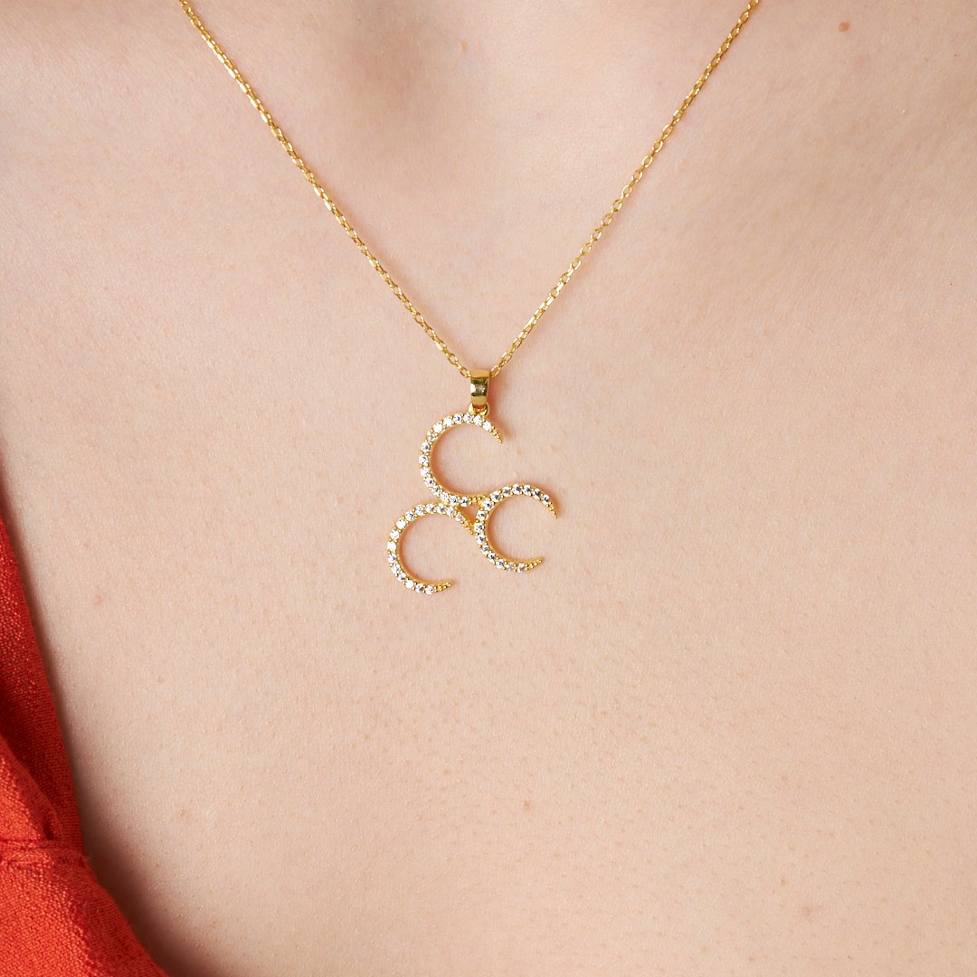 Sequential Moon Pendant