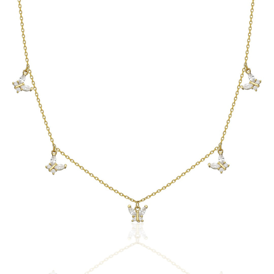 14K GOLD Mını Butterfly Necklace