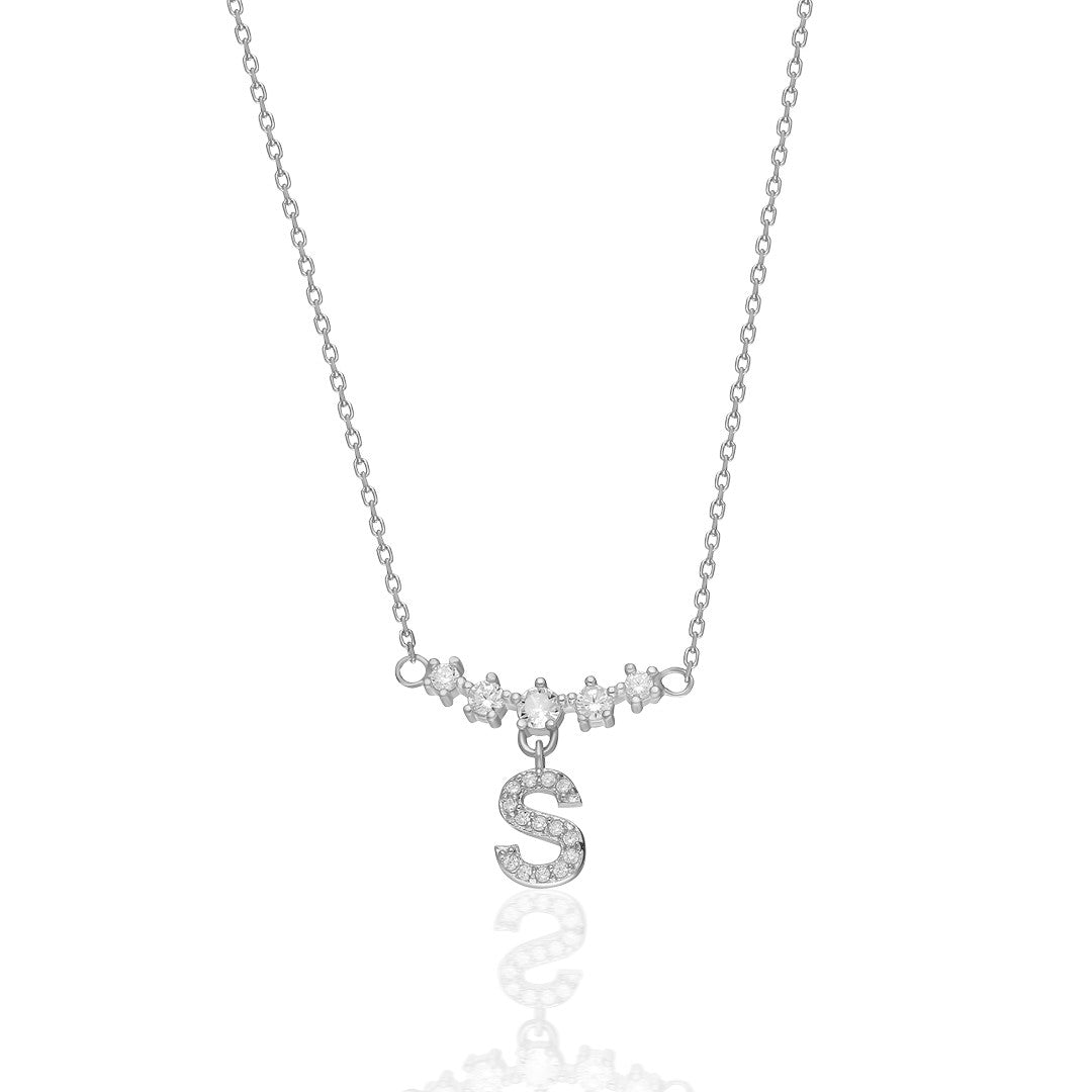 Letters - Solid Stone Letter Necklace