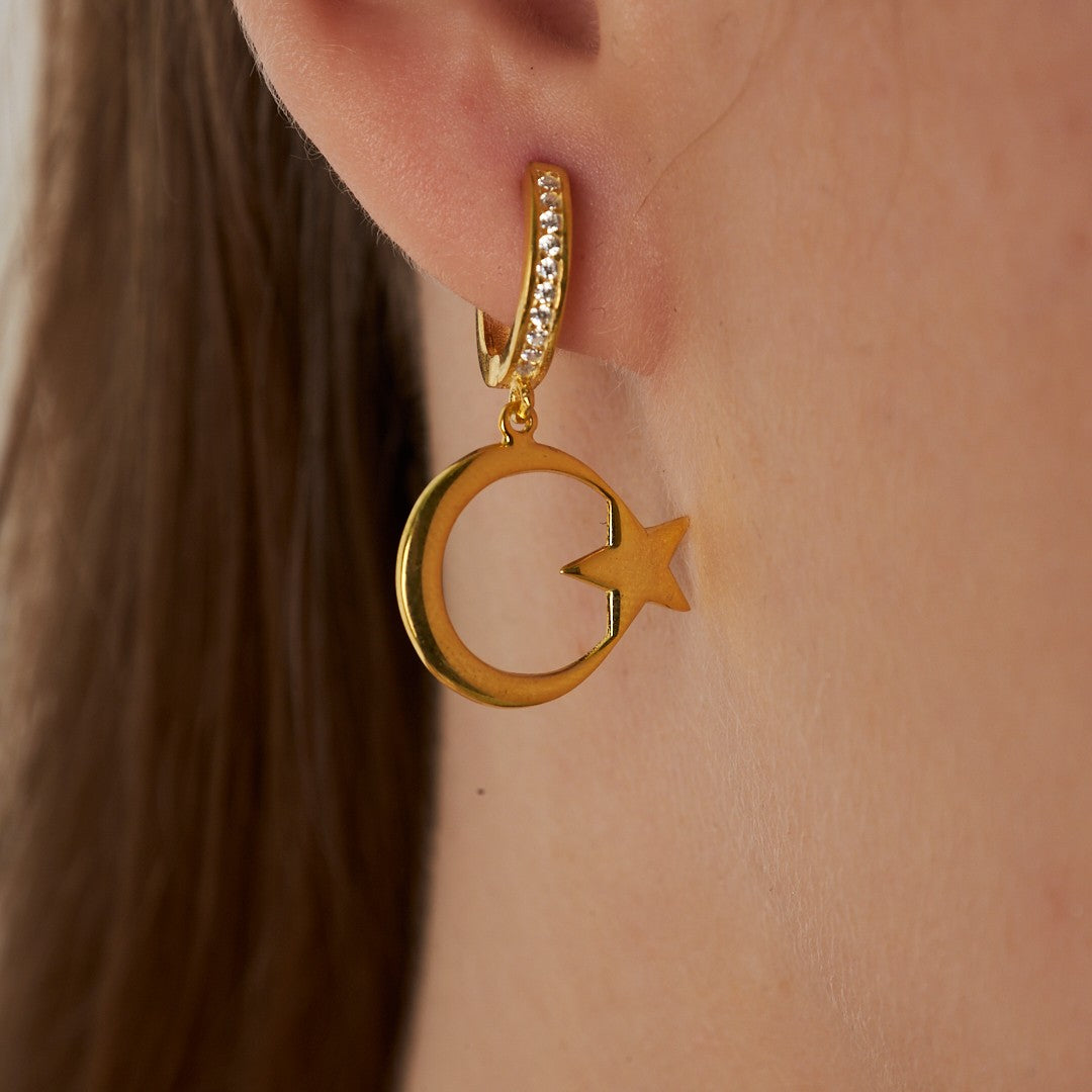 moon star earrings