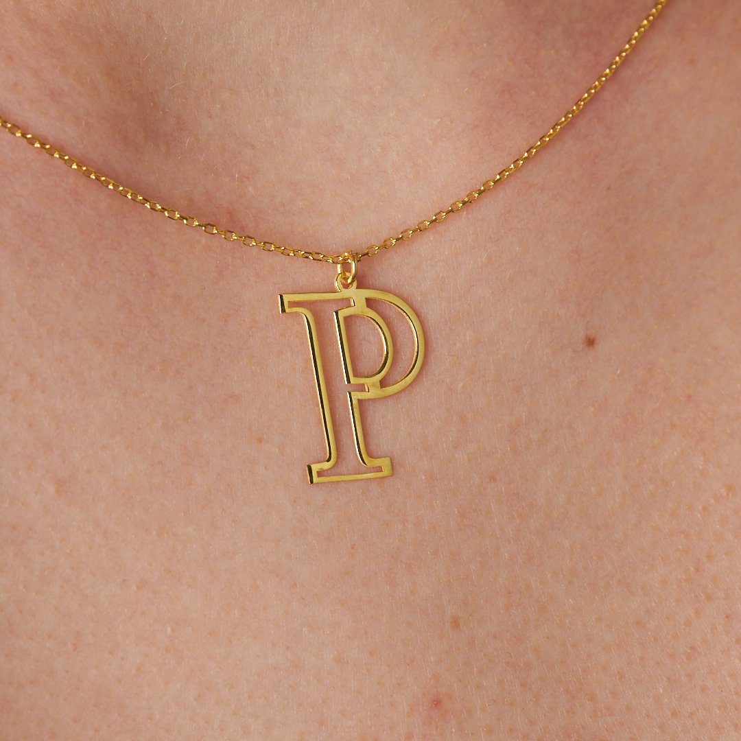 Name Necklace - Letter Necklace without Stones