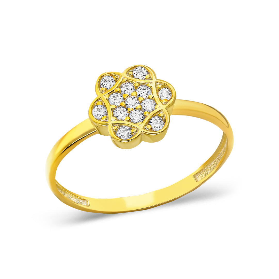 diamond flower ring