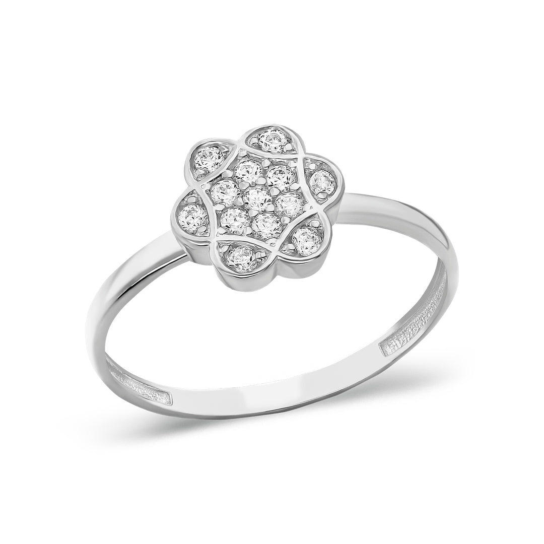 diamond flower ring