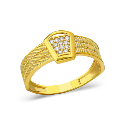 14K GOLD model ring made of willow