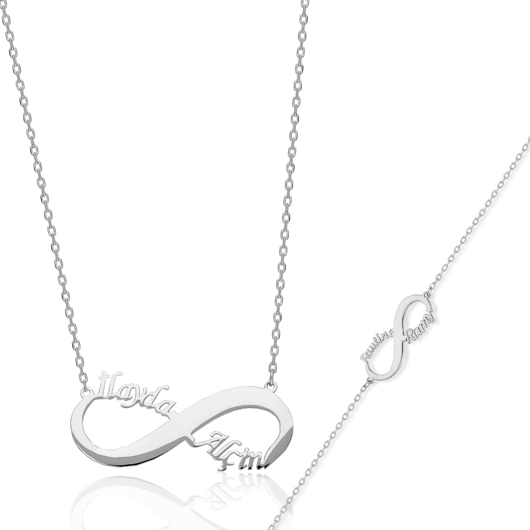 14K GOLD Infinity Set with Two Names